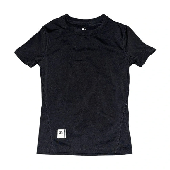 🔥 5 for $30 🔥 Starter Boys Black Short Sleeve Compression Shirt | 8 - Picture 1 of 2